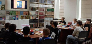 Первый день каникул в библиотеке